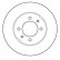 Disque de frein 15605 ABS