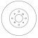 Disque de frein 15613 ABS