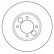 Disque de frein 15622 ABS