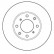 Disque de frein 15626 ABS