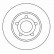 Disque de frein 15705 ABS