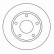 Disque de frein 15712 ABS