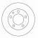 Disque de frein 15723 ABS