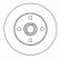 Disque de frein 15757 ABS