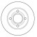 Disque de frein 15765 ABS