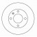 Disque de frein 15771 ABS