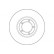 Disque de frein 15775 ABS