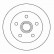 Disque de frein 15780 ABS