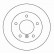 Disque de frein 15782 ABS