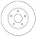 Disque de frein 15788 ABS