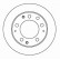 Disque de frein 15793 ABS