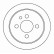 Disque de frein 15799 ABS