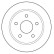 Disque de frein 15802 ABS
