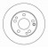 Disque de frein 15816 ABS