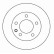 Disque de frein 15817 ABS