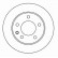 Disque de frein 15819 ABS