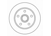 Disque de frein 15826 ABS