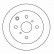Disque de frein 15838 ABS