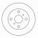 Disque de frein 15856 ABS