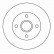 Disque de frein 15861 ABS