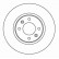 Disque de frein 15863 ABS