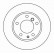 Disque de frein 15870 ABS