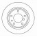 Disque de frein 15871 ABS