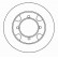 Disque de frein 15875 ABS