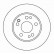 Disque de frein 15877 ABS