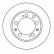 Disque de frein 15886 ABS
