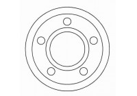 Disque de frein 15892 ABS