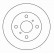 Disque de frein 15895 ABS