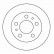 Disque de frein 15915 ABS