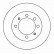 Disque de frein 15921 ABS