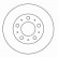 Disque de frein 15933 ABS