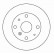Disque de frein 15943 ABS