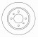 Disque de frein 15945 ABS