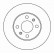 Disque de frein 15948 ABS
