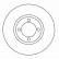 Disque de frein 15954 ABS