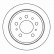 Disque de frein 15955 ABS