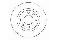 Disque de frein 15958 ABS