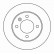 Disque de frein 15961 ABS