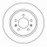 Disque de frein 15982 ABS