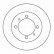 Disque de frein 15987 ABS