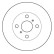 Disque de frein 15991 ABS