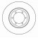 Disque de frein 16005 ABS