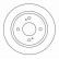 Disque de frein 16008 ABS