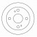 Disque de frein 16013 ABS