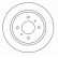 Disque de frein 16018 ABS