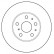 Disque de frein 16021 ABS
